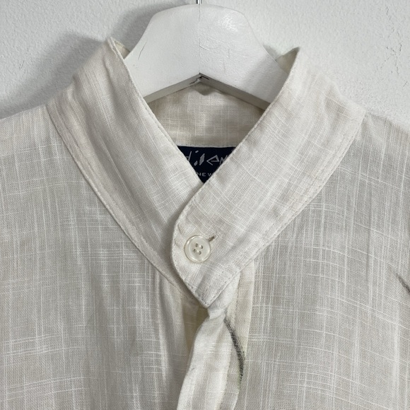 Boho Art to Wear Button Down Top Organic Cotton Hand Painted One Size - Picture 2 of 14